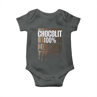 Funny Chocolit 100% Baby Onesie African American Melanin Black Pride