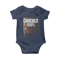 Funny Chocolit 100% Baby Onesie African American Melanin Black Pride