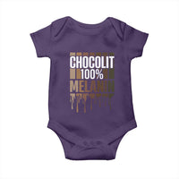 Funny Chocolit 100% Baby Onesie African American Melanin Black Pride