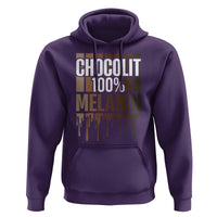 Funny Chocolit 100% Hoodie African American Melanin Black Pride