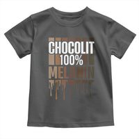 Funny Chocolit 100% Toddler T Shirt African American Melanin Black Pride