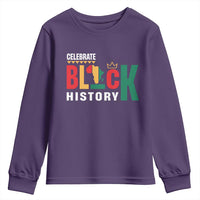 Celebrate Black History Youth Sweatshirt African American History Africa Map