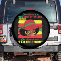 Proud Black African American Spare Tire Cover They Whispered To Her You Can't Withstand The Storm Black History Month