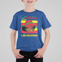 Proud Black African American T Shirt For Kid They Whispered To Her You Can't Withstand The Storm Black History Month