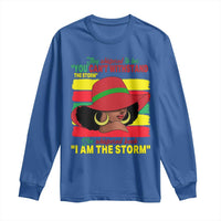Proud Black African American Long Sleeve Shirt They Whispered To Her You Can't Withstand The Storm Black History Month