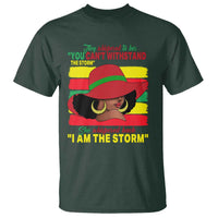 Proud Black African American T Shirt They Whispered To Her You Can't Withstand The Storm Black History Month