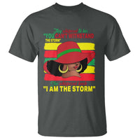 Proud Black African American T Shirt They Whispered To Her You Can't Withstand The Storm Black History Month