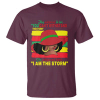 Proud Black African American T Shirt They Whispered To Her You Can't Withstand The Storm Black History Month
