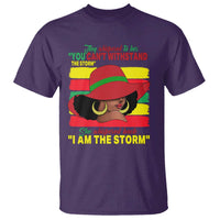 Proud Black African American T Shirt They Whispered To Her You Can't Withstand The Storm Black History Month