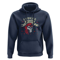 Funny Valentine's Day Pirate Hoodie I Steal Hearts Rose