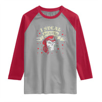 Funny Valentine's Day Pirate Raglan Shirt I Steal Hearts Rose