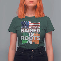 Irish American T Shirt For Women American Raised Irish Roots St Patrick's Day