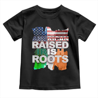 Irish American Toddler T Shirt American Raised Irish Roots St Patrick's Day