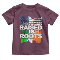 Irish American Toddler T Shirt American Raised Irish Roots St Patrick's Day