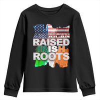 Irish American Youth Sweatshirt American Raised Irish Roots St Patrick's Day