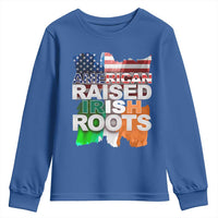 Irish American Youth Sweatshirt American Raised Irish Roots St Patrick's Day