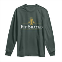 Funny St Patrick's Day Irish Beer Drinking Long Sleeve Shirt Fit Shaced Shamrock