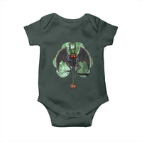 Funny St Patrick's Day Mothman Cryptid Creature Shamrock Baby Onesie