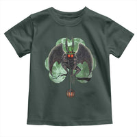 Funny St Patrick's Day Mothman Cryptid Creature Shamrock Toddler T Shirt