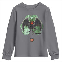 Funny St Patrick's Day Mothman Cryptid Creature Shamrock Youth Sweatshirt