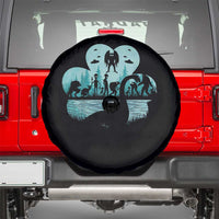 Funny Cryptid St Patrick's Day Spare Tire Cover Bigfoot Mothman Aliens Shamrock