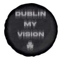 Funny Irish Beer Drinking St Patrick's Day Dublin My Vision Spare Tire Cover Shamrock