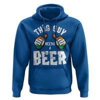 Funny Irish Beer Drinking Hoodie This Guy Needs A Beer Ireland Flag