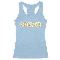 Autism Mama Racerback Tank Top Autism Awareness Mental Health Puzzle Glitter Print