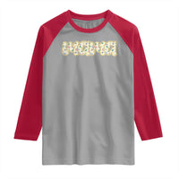 Autism Mama Raglan Shirt Autism Awareness Mental Health Puzzle Glitter Print