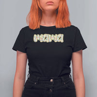 Autism Mama T Shirt For Women Autism Awareness Mental Health Puzzle Glitter Print