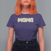 Autism Mama T Shirt For Women Autism Awareness Mental Health Puzzle Glitter Print
