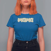Autism Mama T Shirt For Women Autism Awareness Mental Health Puzzle Glitter Print