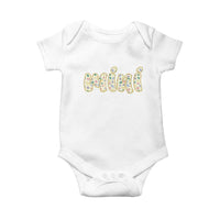 Autism Mini Baby Onesie Autism Awareness Mental Health Puzzle Glitter Print