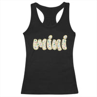 Autism Mini Racerback Tank Top Autism Awareness Mental Health Puzzle Glitter Print