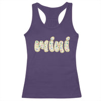 Autism Mini Racerback Tank Top Autism Awareness Mental Health Puzzle Glitter Print