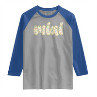 Autism Mini Raglan Shirt Autism Awareness Mental Health Puzzle Glitter Print