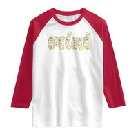 Autism Mini Raglan Shirt Autism Awareness Mental Health Puzzle Glitter Print