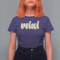 Autism Mini T Shirt For Women Autism Awareness Mental Health Puzzle Glitter Print