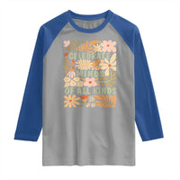Celebrate Minds Of All Kinds Raglan Shirt Autism Awareness Inspirational Quote Flowers