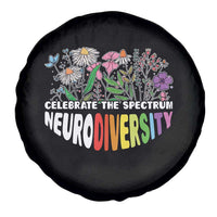 Celebrate The Spectrum Neurodiversity Spare Tire Cover Flower Autism Awareness ASD ADHD