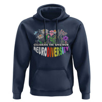 Celebrate The Spectrum Neurodiversity Hoodie Flower Autism Awareness ASD ADHD