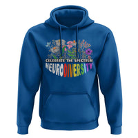 Celebrate The Spectrum Neurodiversity Hoodie Flower Autism Awareness ASD ADHD
