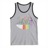 Celebrate The Spectrum Neurodiversity Tank Top Flower Autism Awareness ASD ADHD