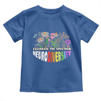 Celebrate The Spectrum Neurodiversity Toddler T Shirt Flower Autism Awareness ASD ADHD