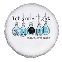 Let Your Light Shine Autism Awareness Spare Tire Cover Light Bulb Autism Acceptance
