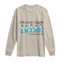 Let Your Light Shine Autism Awareness Long Sleeve Shirt Light Bulb Autism Acceptance