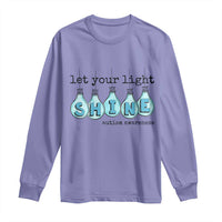 Let Your Light Shine Autism Awareness Long Sleeve Shirt Light Bulb Autism Acceptance