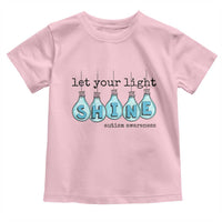 Let Your Light Shine Autism Awareness Toddler T Shirt Light Bulb Autism Acceptance