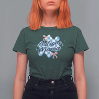 Autism Mama Coquette Puzzle Piece Pink Bow T Shirt For Women