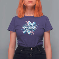 Autism Mama Coquette Puzzle Piece Pink Bow T Shirt For Women